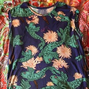 Japanese koi fish tattoo-style tank